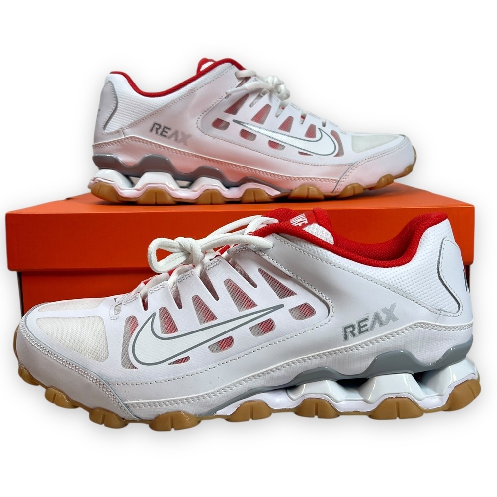 Mens Size 11.5 Nike‎ Reax 8 TR Mesh WHITE 621716 103 Walking NEW